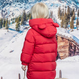 Dave&Bella Kids Girls/Boys Winter Cozy Outwear Windproof Hooded Long-style Down Coats