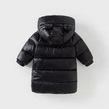 Dave&Bella Kids Girls/Boys Winter Cozy Outwear Windproof Hooded Long-style Down Coats
