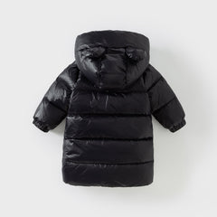 Dave&Bella Kids Girls/Boys Winter Cozy Outwear Windproof Hooded Long-style Down Coats