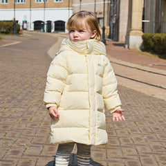 Dave&Bella Kids Girls/Boys Winter Cozy Outwear Windproof Hooded Long-style Down Coats