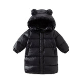 Dave&Bella Kids Girls/Boys Winter Cozy Outwear Windproof Hooded Long-style Down Coats