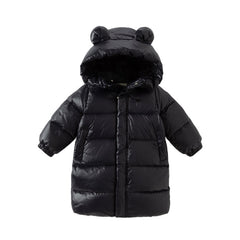 Dave&Bella Kids Girls/Boys Winter Cozy Outwear Windproof Hooded Long-style Down Coats