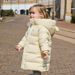 Dave&Bella Kids Girls/Boys Winter Cozy Outwear Windproof Hooded Long-style Down Coats