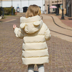 Dave&Bella Kids Girls/Boys Winter Cozy Outwear Windproof Hooded Long-style Down Coats