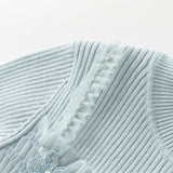 Dave&Bella Toddler Girls Elegant Ice Blue Turtle A-line Mesh Princess Dresses