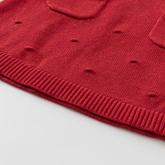 Dave&Bella Toddler Girls Elegant Red Long Sleeve A-line Soft Princess Dress