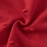 Dave&Bella Toddler Girls Elegant Red Long Sleeve A-line Soft Princess Dress