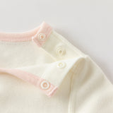 Dave&Bella Toddler Girls/Boys White/Grey Antibacterial Anti-mite Pajamas