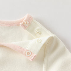 Dave&Bella Toddler Girls/Boys Autumn White/Grey Antibacterial Anti-mite Pajama Set