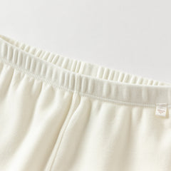 Dave&Bella Toddler Girls/Boys Autumn White/Grey Antibacterial Anti-mite Pajama Set