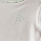 Dave&Bella Toddler Girls/Boys White/Grey Antibacterial Anti-mite Pajamas