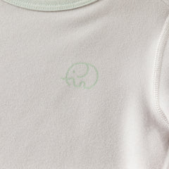 Dave&Bella Toddler Girls/Boys Autumn White/Grey Antibacterial Anti-mite Pajama Set