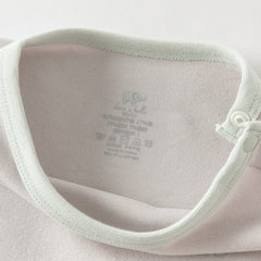 Dave&Bella Toddler Girls/Boys Autumn White/Grey Antibacterial Anti-mite Pajama Set