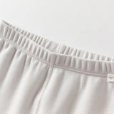 Dave&Bella Toddler Girls/Boys White/Grey Antibacterial Anti-mite Pajamas