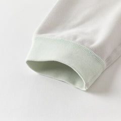Dave&Bella Toddler Girls/Boys Autumn White/Grey Antibacterial Anti-mite Pajama Set