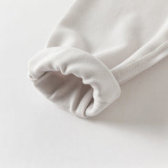 Dave&Bella Toddler Girls/Boys Autumn White/Grey Antibacterial Anti-mite Pajama Set