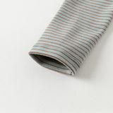 Dave&Bella Toddler Boys Blue/Green Striped Versatile T-shirts Tops
