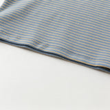 Dave&Bella Toddler Boys Blue/Green Striped Versatile T-shirts Tops
