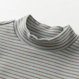 Dave&Bella Toddler Boys Blue/Green Striped Versatile T-shirts Tops