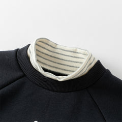 Dave&Bella Toddler Girls/Boys Winter Cute Print Turtle Neck Casual Sweatshirts Tops
