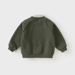 Dave&Bella Toddler Girls/Boys Winter Cute Print Turtle Neck Casual Sweatshirts Tops