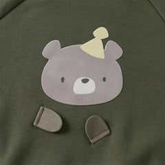 Dave&Bella Toddler Girls/Boys Winter Cute Print Turtle Neck Casual Sweatshirts Tops