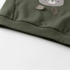 Dave&Bella Toddler Girls/Boys Winter Cute Print Turtle Neck Casual Sweatshirts Tops