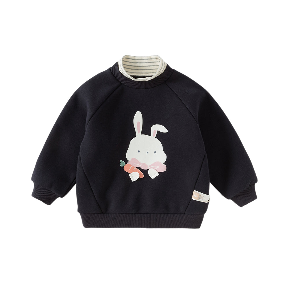 Dave&Bella Toddler Girls/Boys Cute Print Turtle Neck Casual Sweatshirts Tops