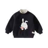 Dave&Bella Toddler Girls/Boys Cute Print Turtle Neck Casual Sweatshirts Tops