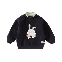 Dave&Bella Toddler Girls/Boys Winter Cute Print Turtle Neck Casual Sweatshirts Tops
