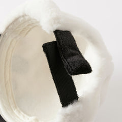 Dave&Bella Boys Winter Panda/Bear Style Plush Adjustable Dome Baseball Caps Hats