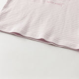 Dave&Bella Toddler Girls Cotton Striped Round Collar Pajamas