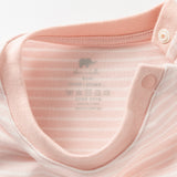 Dave&Bella Toddler Girls Cotton Striped Round Collar Pajamas