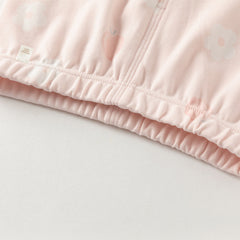 Dave&Bella Toddler Girls Autumn Cotton Striped Round Pajamas Pants Set