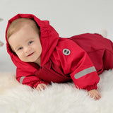 Dave&Bella Baby Girls/Boys Outdoor Windproof Plush-lined Padded Hooded Cozy Rompers
