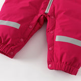 Dave&Bella Baby Girls/Boys Winter Rose/Green Windproof Hooded Down Rompers