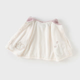 Dave&Bella Toddler Girls Beige Indoor Cozy Plush Pajamas