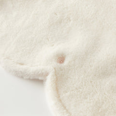 Dave&Bella Toddler Girls Autumn/Winter White Padded Windproof Hooded Capes Coat
