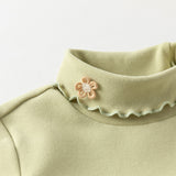 Dave&Bella Girls Toddler Pink/Green Cotton T-shirts Tops