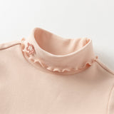 Dave&Bella Girls Toddler Pink/Green Cotton T-shirts Tops