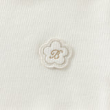 Dave&Bella Kids Girls Elegant Beige/Light Purple T-shirts Tops