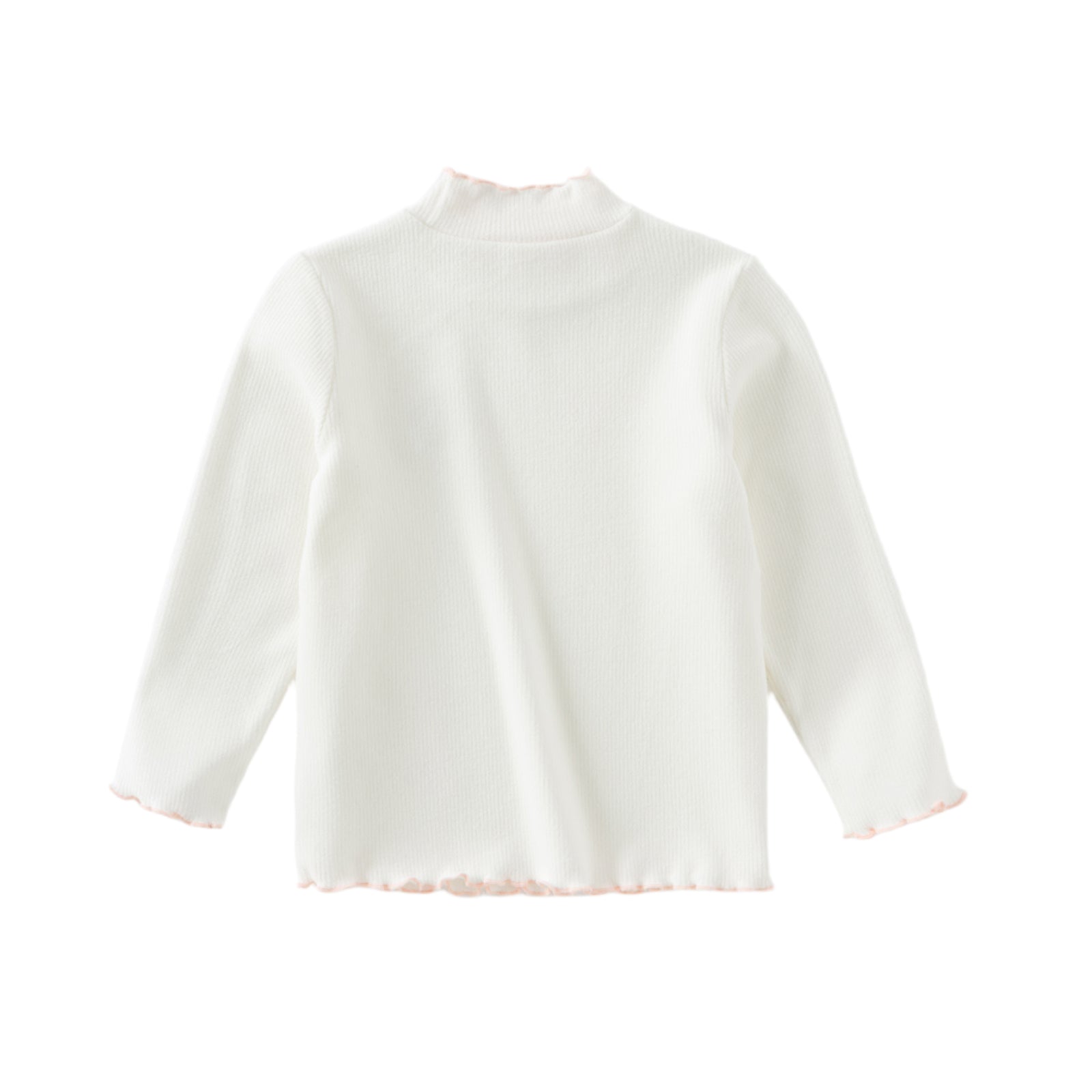 Dave&Bella Kids Girls Elegant Beige/Light Purple T-shirts Tops
