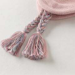 Dave&Bella Toddler Girls Winter Sweet Pink Versatile Warm Ear-protected Hats