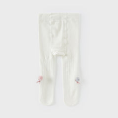Dave&Bella Girls Autumn Cute White Park Footed Tights Leggings