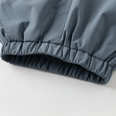 Dave&Bella Kids Boys Winter Grey Blue Waterproof Plush-lined Outwear Cargo Pants