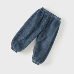 Dave&Bella Kids Boys Winter Grey Blue Waterproof Plush-lined Outwear Cargo Pants
