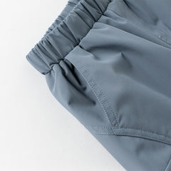 Dave&Bella Kids Boys Winter Grey Blue Waterproof Plush-lined Outwear Cargo Pants