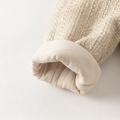 Dave&Bella Toddler Girls Adorable Apricot Long-sleeved Outwear Cozy Padded Coats