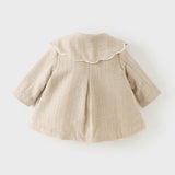 Dave&Bella Toddler Girls Adorable Apricot Long-sleeved Outwear Cozy Padded Coats