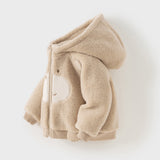 Dave&Bella Toddler Girls/Boys Cute Animal-style Outwear Hooded Plush Padded Coat